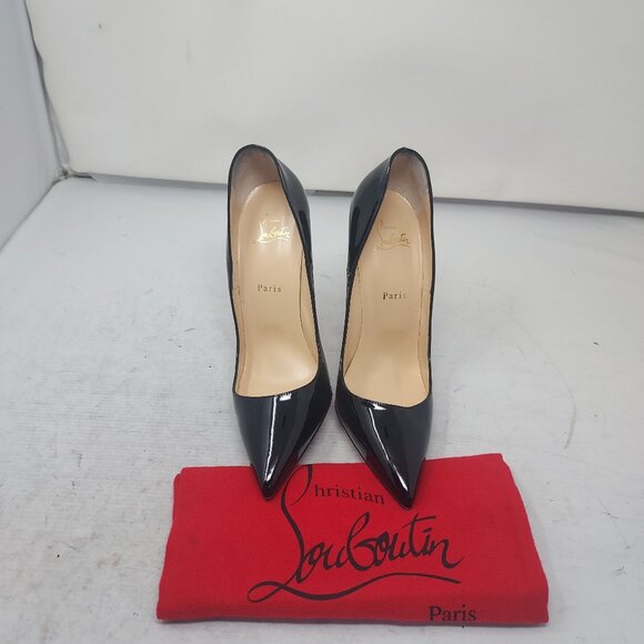 Christian Louboutin So Kate Black Patent Heel Shoe Pump - Picture 6 of 10